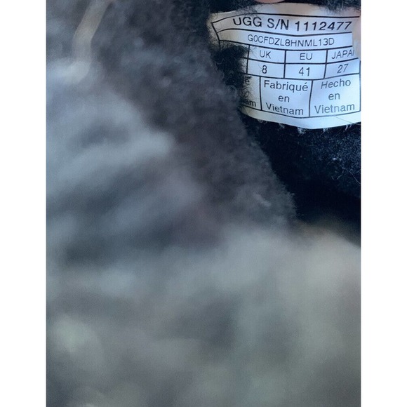 UGG Women's Classic Weather Hiker Black Shearling Boots 10 EU 41 - Picture 11 of 12